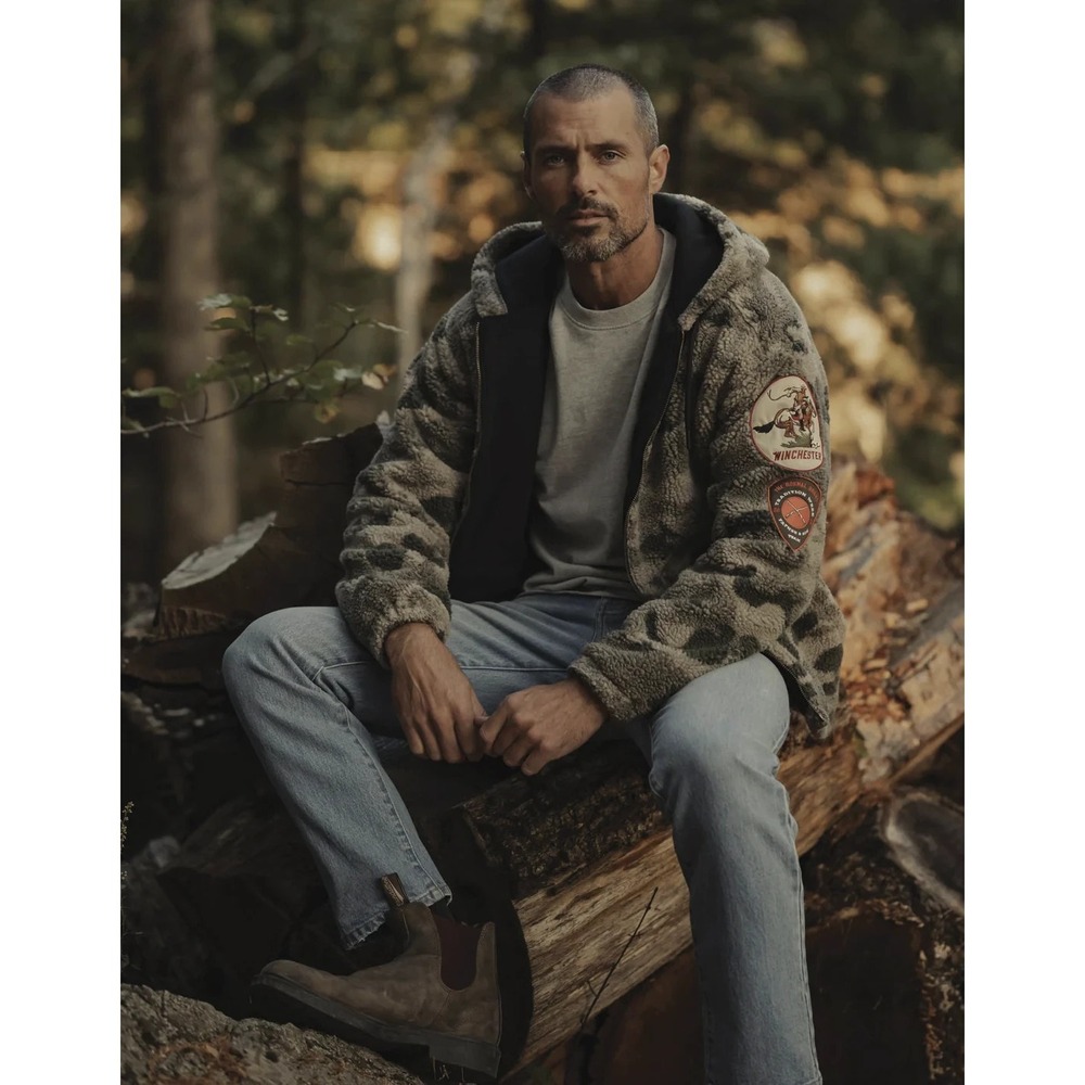 The Normal Brand x Winchester The Tradition Week Sherpa Camo Patch Jacket Large - Picture 7 of 14